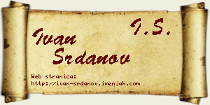 Ivan Srdanov vizit kartica
